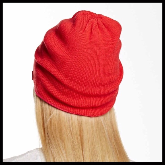 HUNTER ORIGINAL LUXE NEON TRIM WOOL BEANIE HAT - Picture 5 of 8